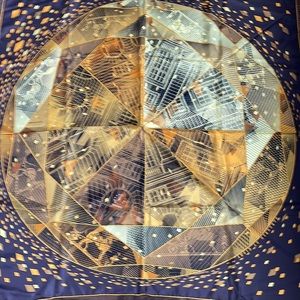 Hermes silk scarf